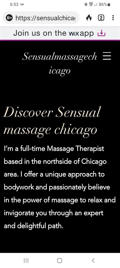 an erotic experience Discover the fine arts of sensual massage and erotic touch in Chicago. . Chicago erotic massage